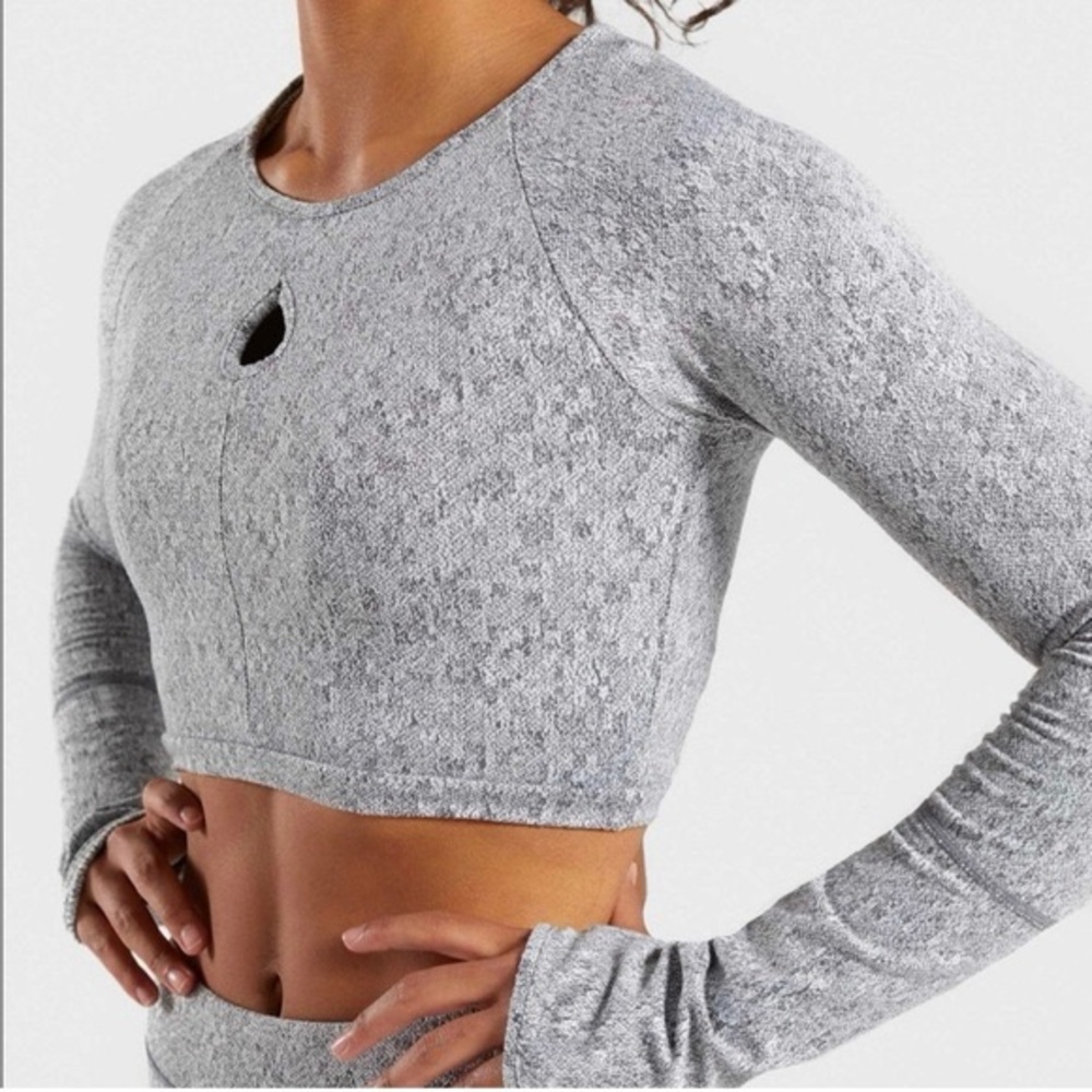 Gymshark Long Sleeve Crop Top Sz S